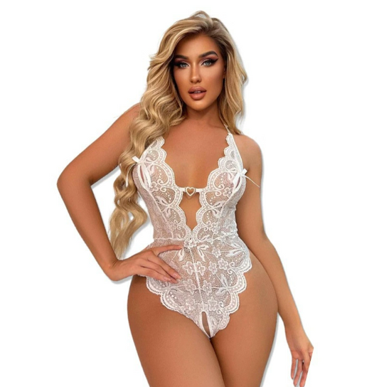 🔥Offre spéciale pour le Nouvel An 2026 - Body en dentelle séduisant Cozy ciedemode™ (entrejambe ouverte) - Sexy, transparent et confortable 🎁 (Soldes de Noël)