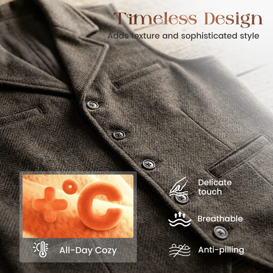 🔖 50 % DE RÉDUCTION ! 🔥 Gilet décontracté coupe slim pour homme 👕💥