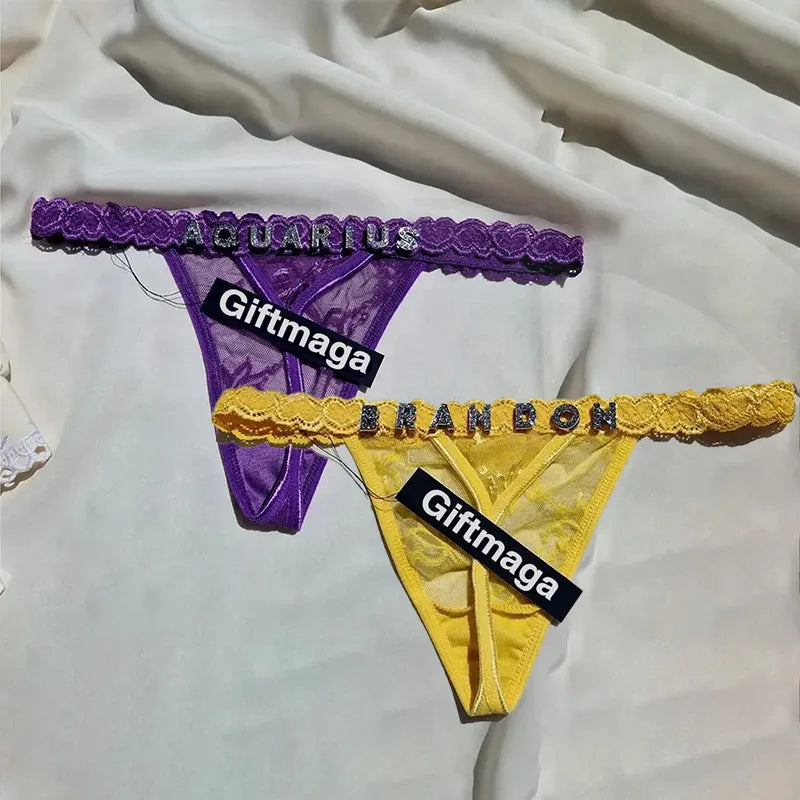 Offre spéciale Saint-Valentin 🎀💕 String personnalisé