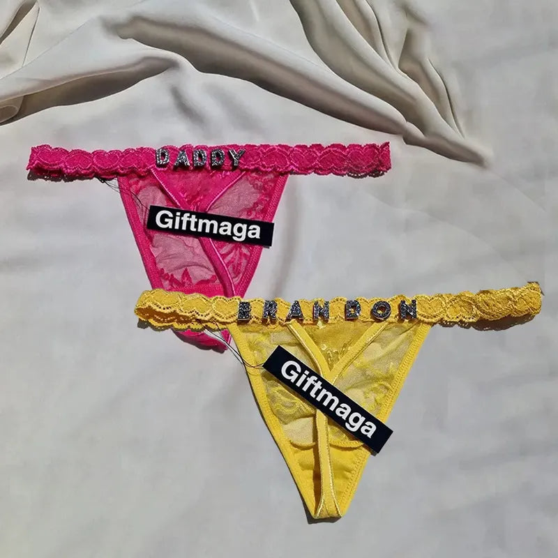 Offre spéciale Saint-Valentin 🎀💕 String personnalisé