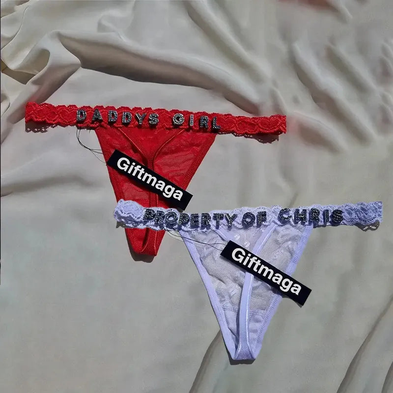 Offre spéciale Saint-Valentin 🎀💕 String personnalisé