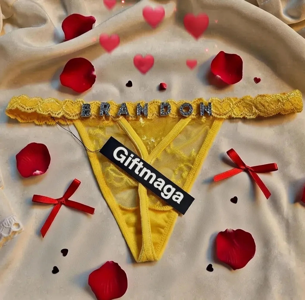 Offre spéciale Saint-Valentin 🎀💕 String personnalisé