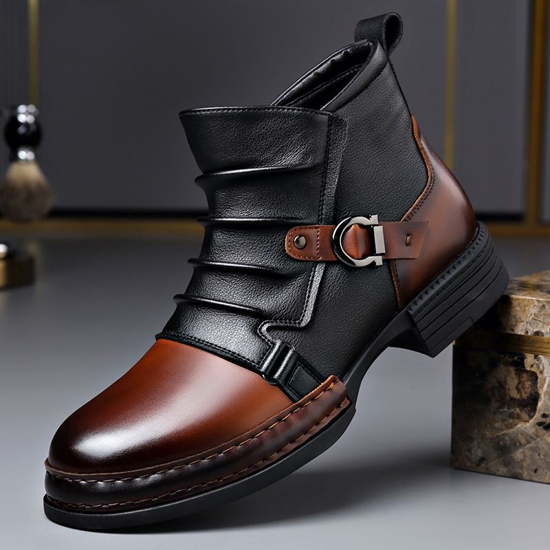 50 % DE RÉDUCTION MAINTENANT ! ⏰ Bottines en cuir véritable pour hommes