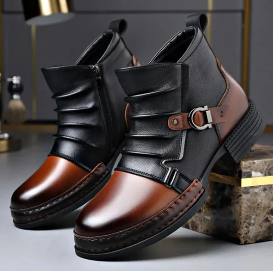 50 % DE RÉDUCTION MAINTENANT ! ⏰ Bottines en cuir véritable pour hommes
