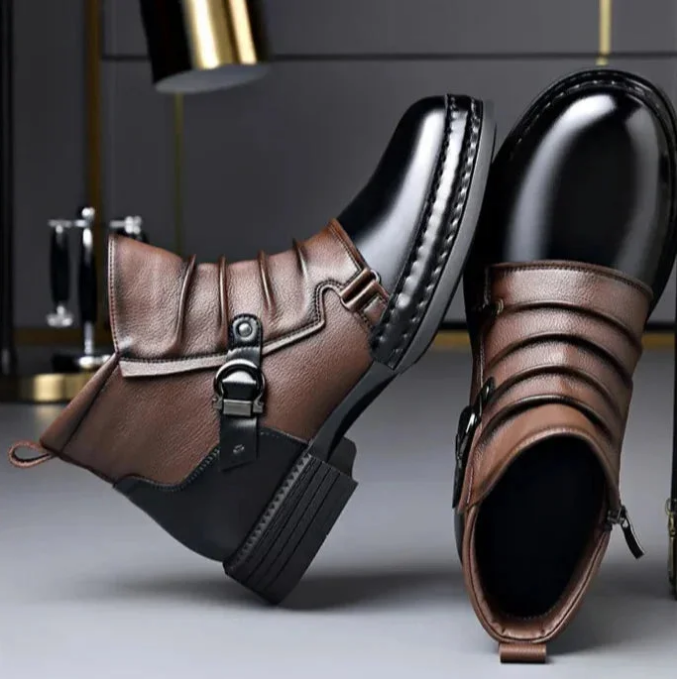50 % DE RÉDUCTION MAINTENANT ! ⏰ Bottines en cuir véritable pour hommes