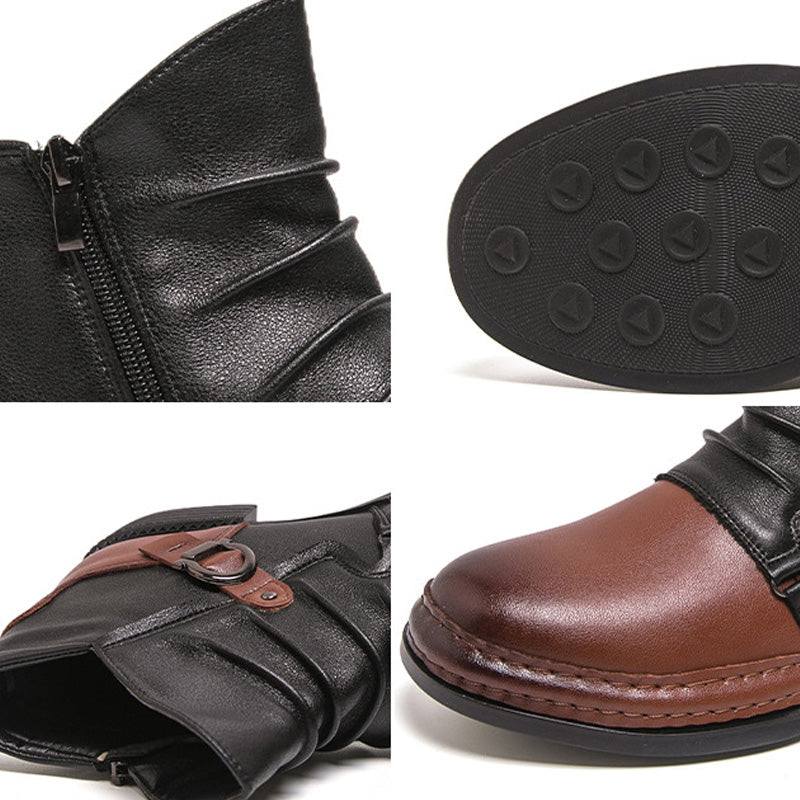 50 % DE RÉDUCTION MAINTENANT ! ⏰ Bottines en cuir véritable pour hommes