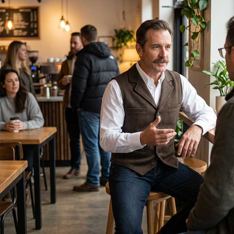 🔖 50 % DE RÉDUCTION ! 🔥 Gilet décontracté coupe slim pour homme 👕💥