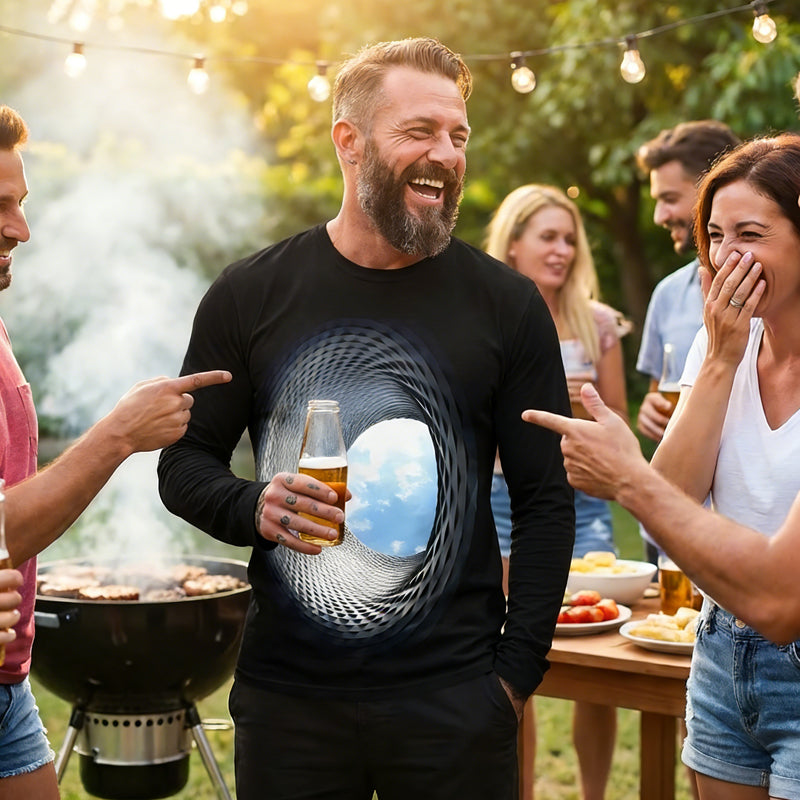 Haut graphique imprimé numérique 3D pour homme